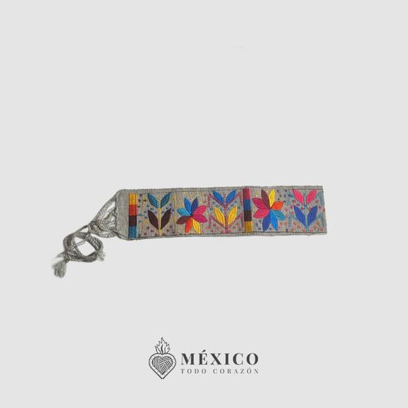 Mexican Folkloric belt day of the dead 5 de Mayo colorfull mexico todo corazon - Picture 3 of 4